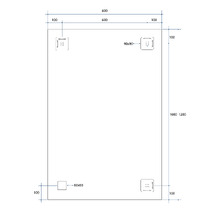 Sierra Wall Mounted Mirror with Demister